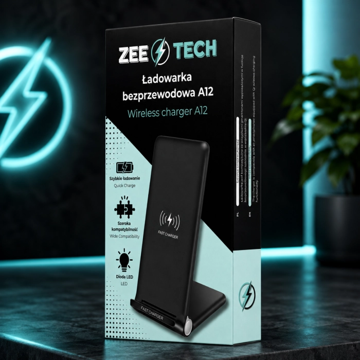 Szybka ładowarka bezprzewodowa, indukcyjna 20W - QI Fast charge