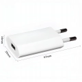 Ładowarka sieciowa USB - Kostka, wtyczka (1A Biała)