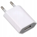 Ładowarka sieciowa USB - Kostka, wtyczka (1A Biała)