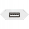 Ładowarka sieciowa USB - Kostka, wtyczka (1A Biała)