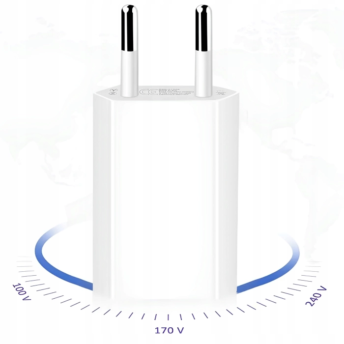 Ładowarka sieciowa USB - Kostka, wtyczka (1A Biała)