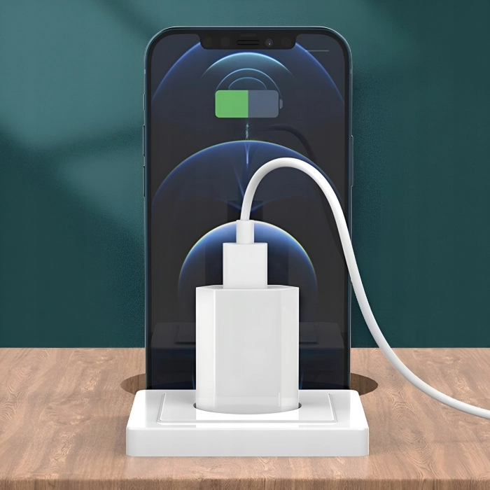 Ładowarka sieciowa USB - Kostka, wtyczka (1A Biała)