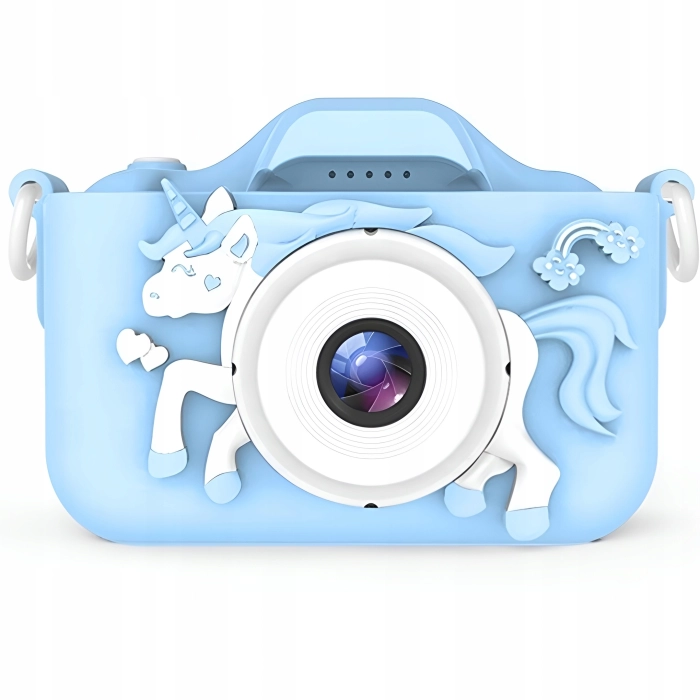 Aparat fotograficzny cyfrowy dla dzieci 3 mpx - Jednorożec + Karta 32 GB (Różowy)