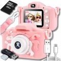 Aparat fotograficzny cyfrowy dla dzieci 3 mpx - Jednorożec + Karta 32 GB (Niebieski)