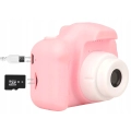 Aparat fotograficzny cyfrowy dla dzieci 3 mpx - Mickey + Karta 32 GB (Różowy)