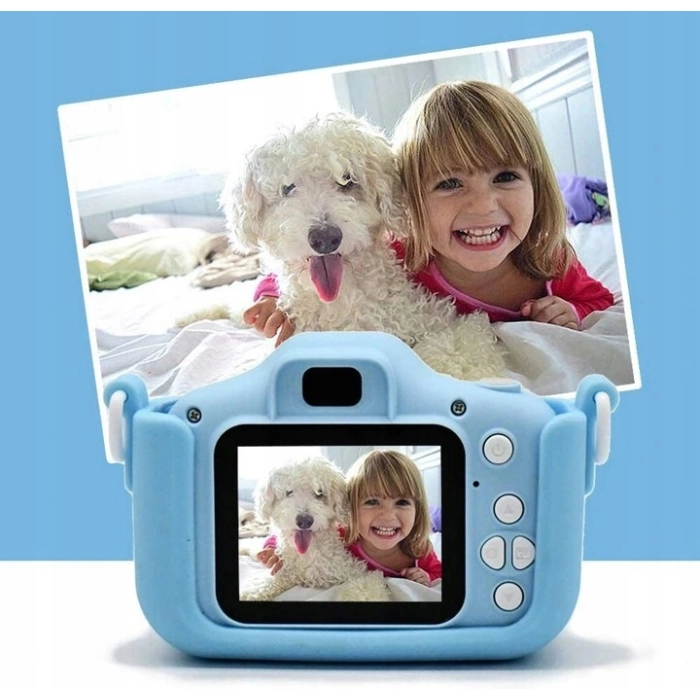 Aparat fotograficzny cyfrowy dla dzieci 40 mpx - Pirat + Karta 32 GB (Różowy)