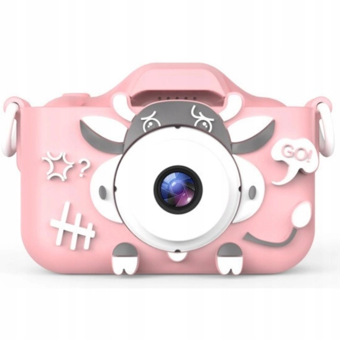 Aparat fotograficzny cyfrowy dla dzieci 40 mpx - Pirat + Karta 32 GB (Różowy)