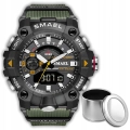 Zegarek męski SMAEL Z80 z datownikiem i alarmem - wojskowy, sportowy + Pudełko (Zielony)