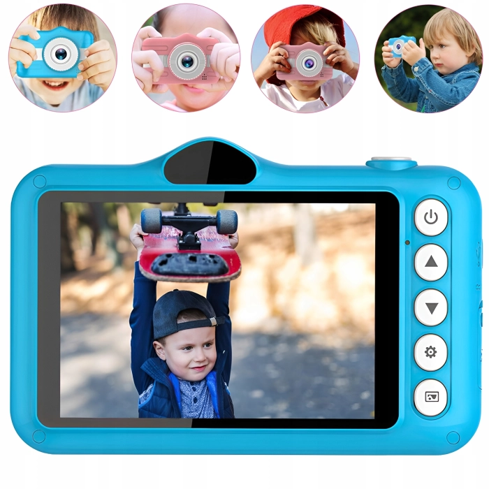 Aparat fotograficzny cyfrowy dla dzieci 20 Mpx kamera selfie gry + Karta 32 GB