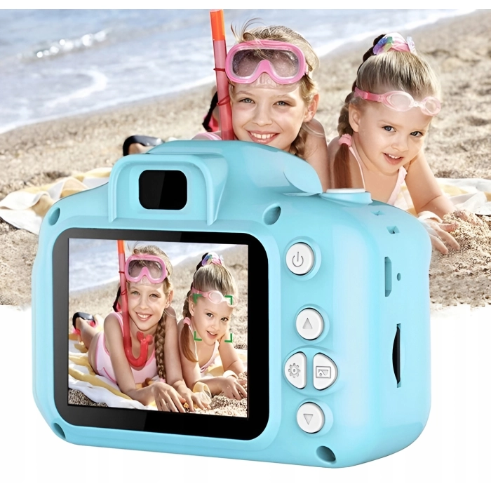 Aparat fotograficzny cyfrowy dla dzieci 3 mpx (Turkusowy)