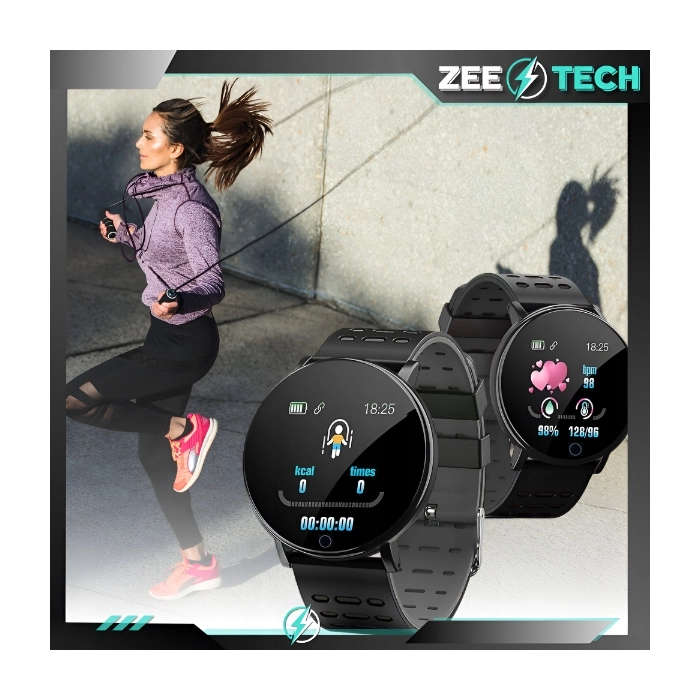 Smartwatch męski, damski Z119 - zegarek sportowy z pomiarem pulsu, kroków (Szary)