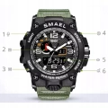 Zegarek męski SMAEL Z15 z datownikiem i alarmem - wojskowy, sportowy + Pudełko (Beżowy)