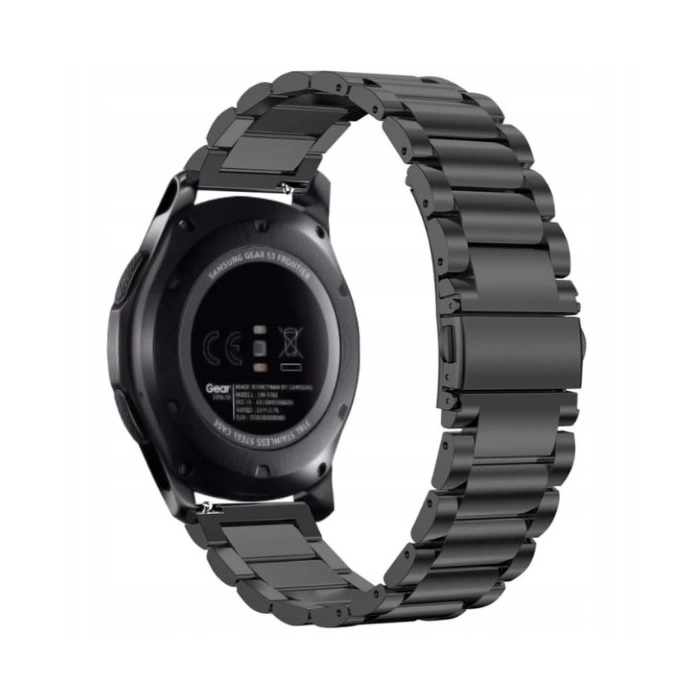 Pasek Bransoleta uniwersalna do smartwatcha 22mm + teleskopy (Czarna)