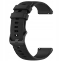 Pasek silikonowy Spot do smartwatcha uniwersalny 20mm + teleskopy (Czarny)