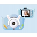 Aparat fotograficzny cyfrowy dla dzieci 3 mpx - Królik + Karta 32 GB (Niebieski)