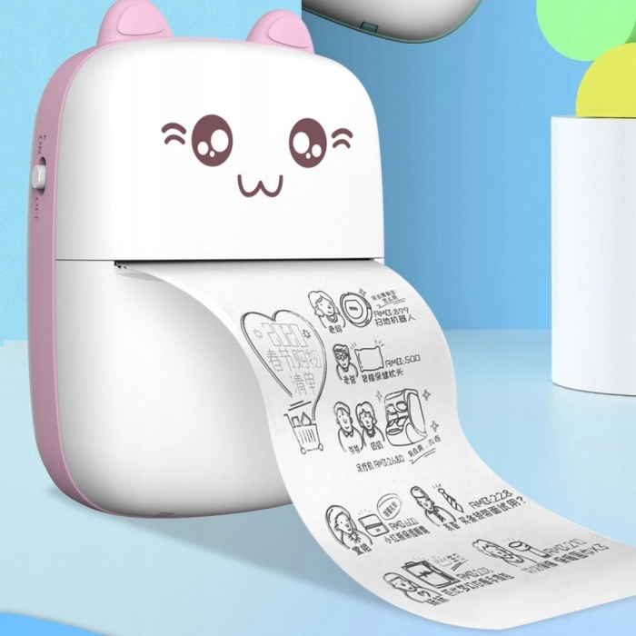 Papier termiczny biały do aparatu natychmiastowego dla dzieci, drukarki termicznej (5 rolek)
