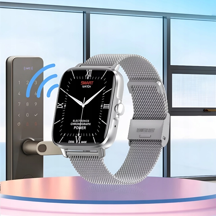 Smartwatch męski, damski Z102 - zegarek sportowy z możliwością prowadzenia rozmów (Szary)