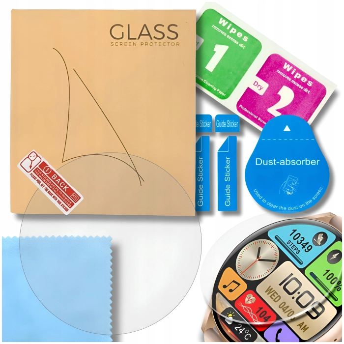 Szkło hartowane na ekran smartwatcha, zegarka o średnicy 45mm