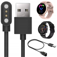 Ładowarka do smartwatcha KW10, KW20, DT88, AW88 Pro, DT96, NRBE37 - Kabel USB