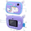 Aparat natychmiastowy cyfrowy dla dzieci z drukarką Karta 32 GB + 2 Rolki
