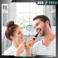 Szczoteczka elektryczna, soniczna do zębów - 6 trybów + 4 końcówki (Różowa)