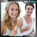 Szczoteczka elektryczna, soniczna do zębów - 6 trybów + 4 końcówki (Różowa)