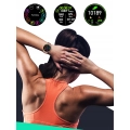 Smartwatch męski, damski Z96 - zegarek sportowy z pomiarem pulsu, ciśnienia + Szkło (Szary)
