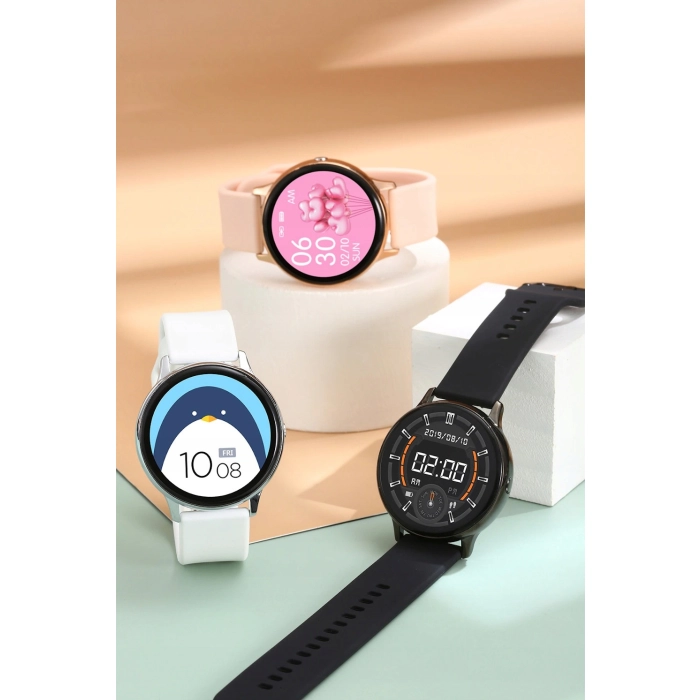Smartwatch męski, damski Z96 - zegarek sportowy z pomiarem pulsu, ciśnienia + Szkło (Szary)