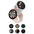Smartwatch męski, damski Z96 - zegarek sportowy z pomiarem pulsu, ciśnienia + Szkło (Różowy)