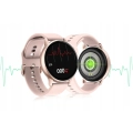 Smartwatch męski, damski Z96 - zegarek sportowy z pomiarem pulsu, ciśnienia + Szkło (Różowy)