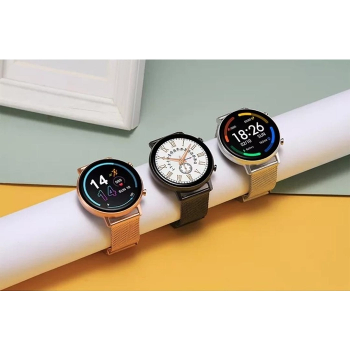 Smartwatch męski, damski Z96 - zegarek sportowy z pomiarem pulsu, ciśnienia + Szkło (Różowy)