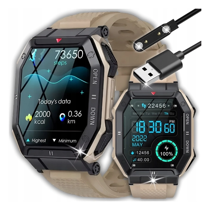 Smartwatch męski Z55 - zegarek sportowy z możliwością prowadzeniem rozmów (Szary)
