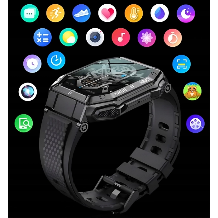 Smartwatch męski Z55 - zegarek sportowy z możliwością prowadzeniem rozmów (Szary)