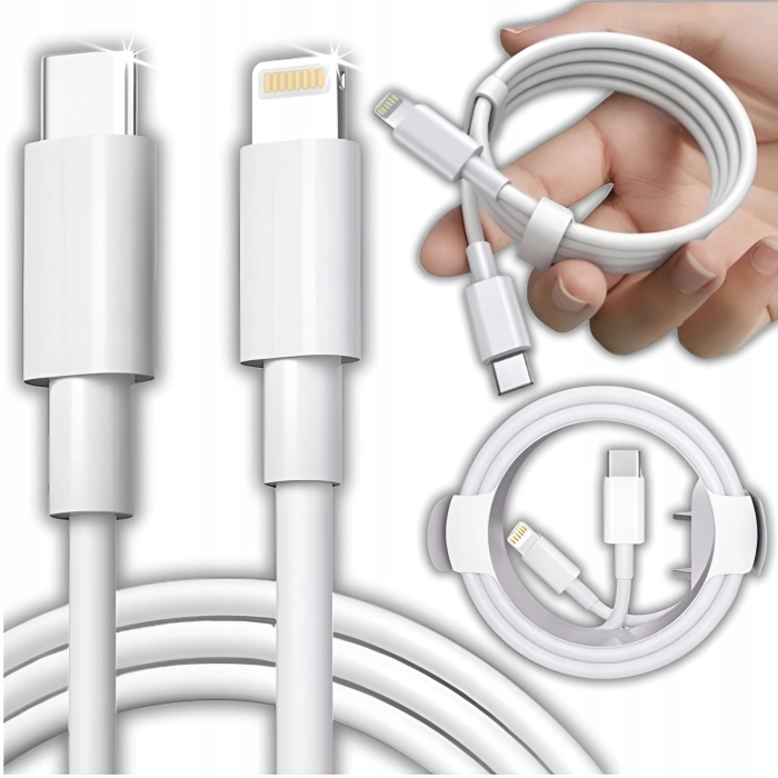 Kabel Lightning USB-C 60W do iPhone 11 12 13 14 Pro Max 1m - Mocna ładowarka