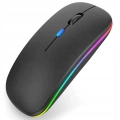 Myszka bezprzewodowa - bezklikowa i cicha z podświetleniem RGB