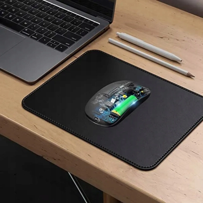 Myszka bezprzewodowa - bezklikowa i cicha z podświetleniem RGB
