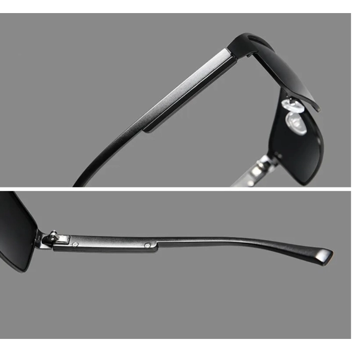 Okulary przeciwsłoneczne męskie fotochromowe Kingseven z polaryzacją + Etui (Czarne)