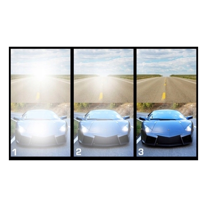 Okulary przeciwsłoneczne męskie fotochromowe Kingseven z polaryzacją + Etui (Czarne)