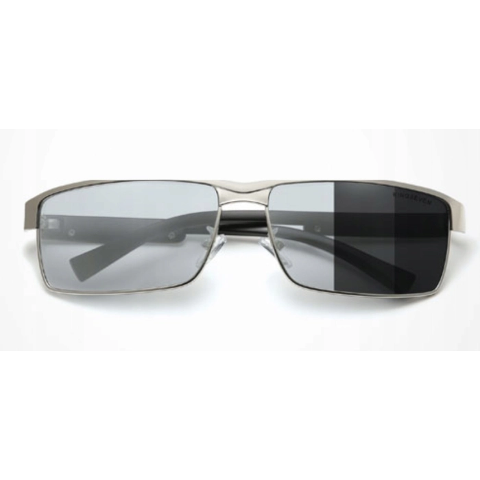 Okulary przeciwsłoneczne męskie fotochromowe Kingseven z polaryzacją + Etui (Srebrne)
