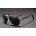 Okulary przeciwsłoneczne męskie aviatory Kingseven z polaryzacją + Etui (Pomarańczowe)