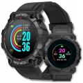 Smartwatch męski, damski Z68 - zegarek sportowy z pomiarem pulsu, kroków (Czarny)