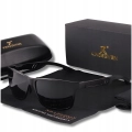Okulary przeciwsłoneczne męskie Kingseven z polaryzacją UV400 + Etui (Czarne)