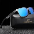 Okulary przeciwsłoneczne męskie Kingseven z polaryzacją UV400 + Etui (Niebieskie)