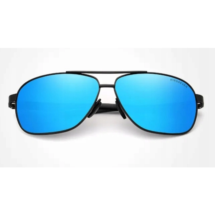 Okulary przeciwsłoneczne męskie Kingseven UV400 z polaryzacją + Etui (Czarne)