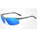 Okulary przeciwsłoneczne męskie sportowe Kingseven z polaryzacją + Etui (Czarne)