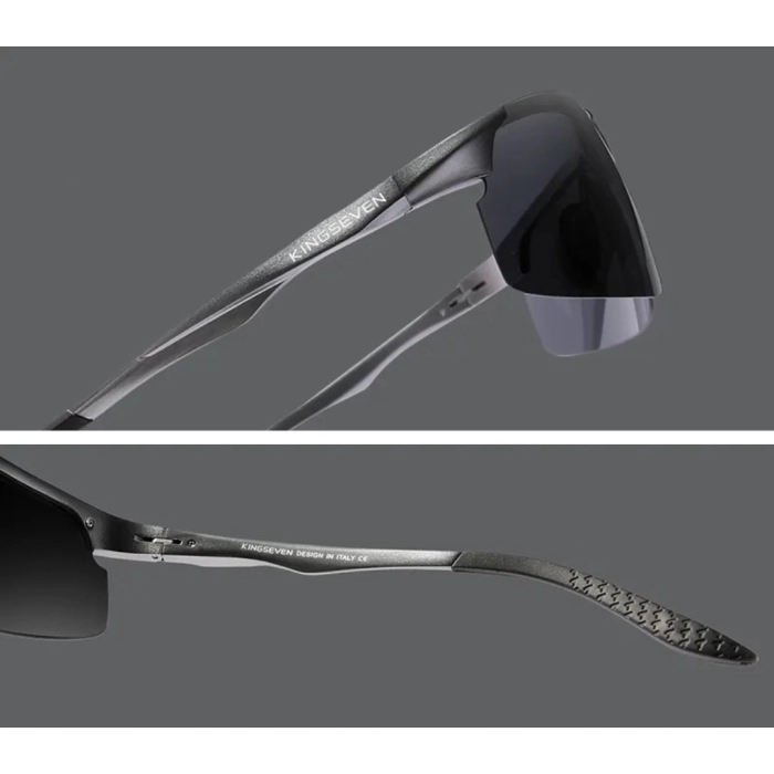 Okulary przeciwsłoneczne męskie sportowe Kingseven z polaryzacją + Etui (Niebieskie)
