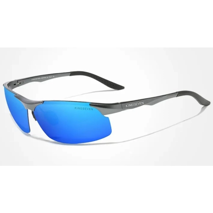 Okulary przeciwsłoneczne męskie sportowe Kingseven z polaryzacją + Etui (Niebieskie)