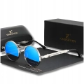 Okulary przeciwsłoneczne męskie lenonki Kingseven z polaryzacją + Etui (Niebieskie)