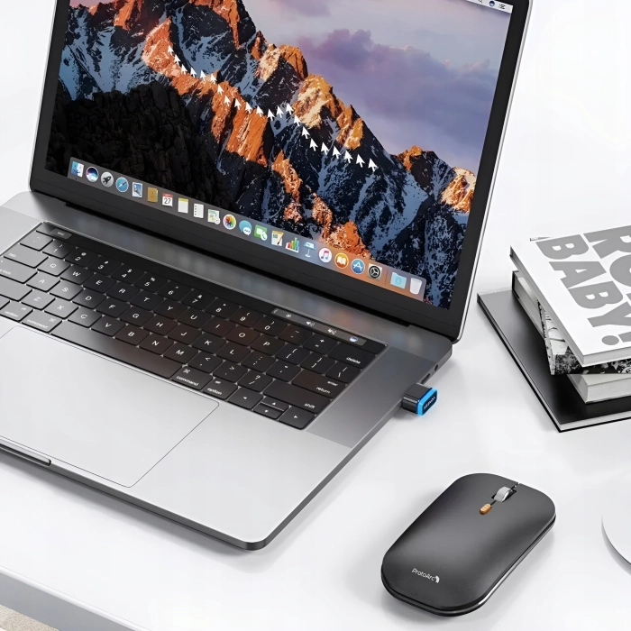 Symulator myszki, ruchu myszy - mouse jiggler USB do pracy zdalnej (3 tryby)