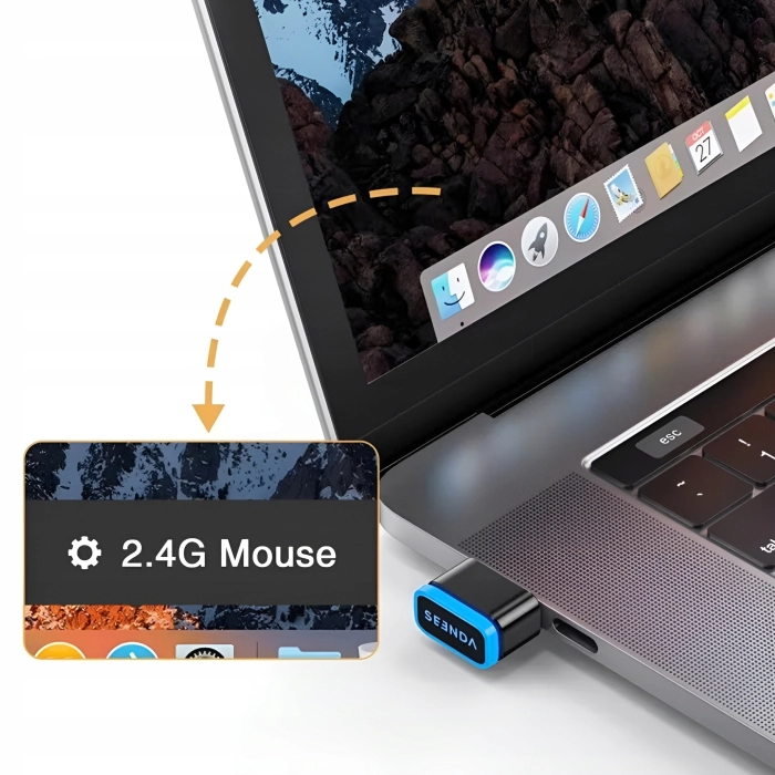 Symulator myszki, ruchu myszy - mouse jiggler USB do pracy zdalnej (3 tryby)